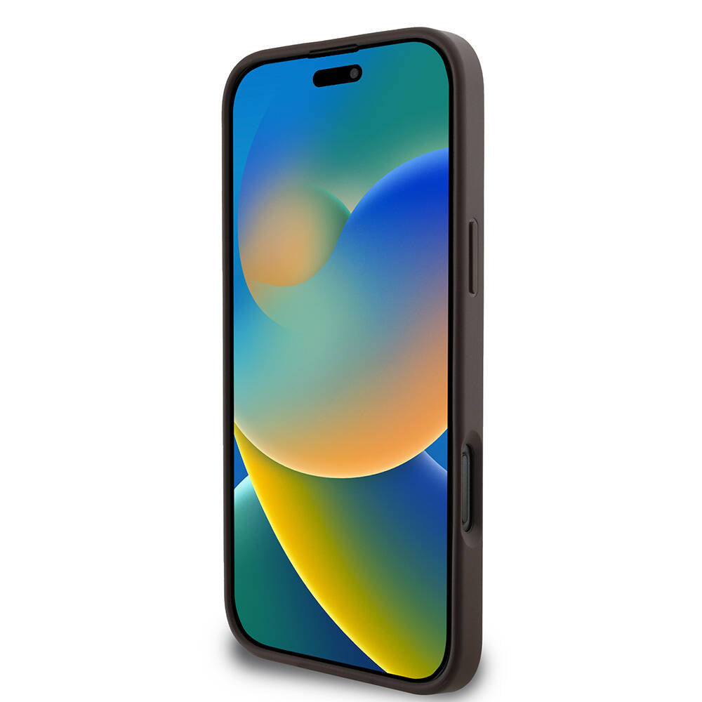 Guess iPhone 16 Pro Orjinal Lisanslı PU Deri 4G Desenli Metal Büyük 4G ve Yazı Logolu Telefon Kılıfı - 5 Guess iPhone 16 Pro Orjinal Lisanslı PU Deri 4G Desenli Metal Büyük 4G ve Yazı Logolu Telefon Kılıfı - 5